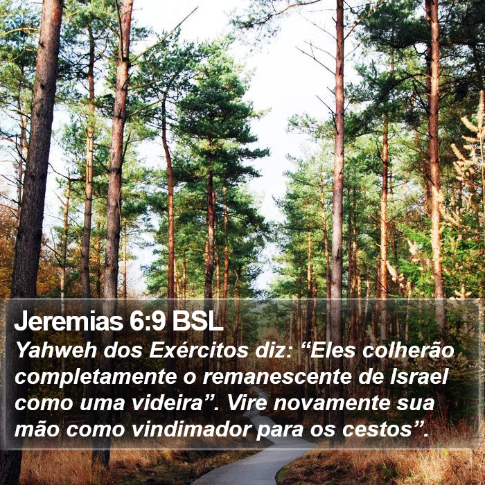 Jeremias 6:9 BSL Bible Study