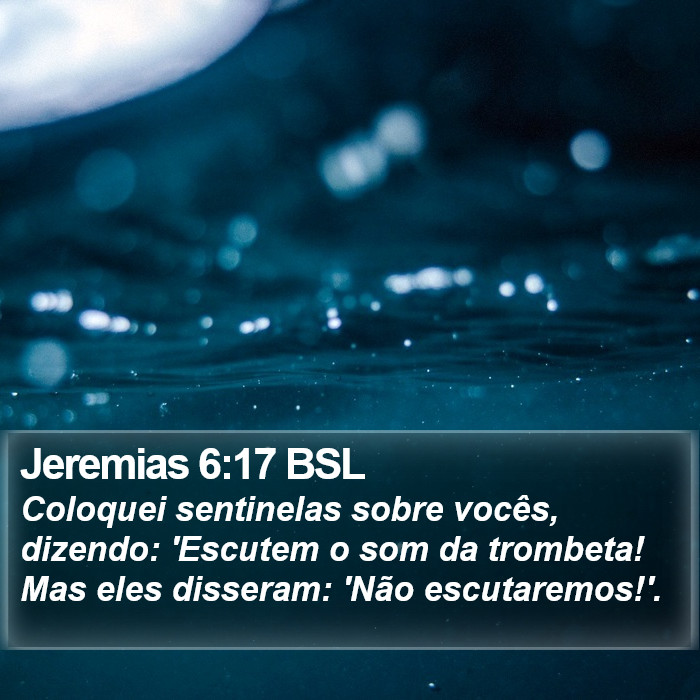Jeremias 6:17 BSL Bible Study
