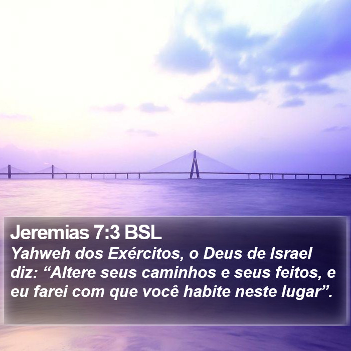 Jeremias 7:3 BSL Bible Study