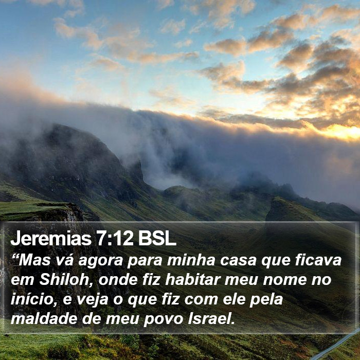 Jeremias 7:12 BSL Bible Study