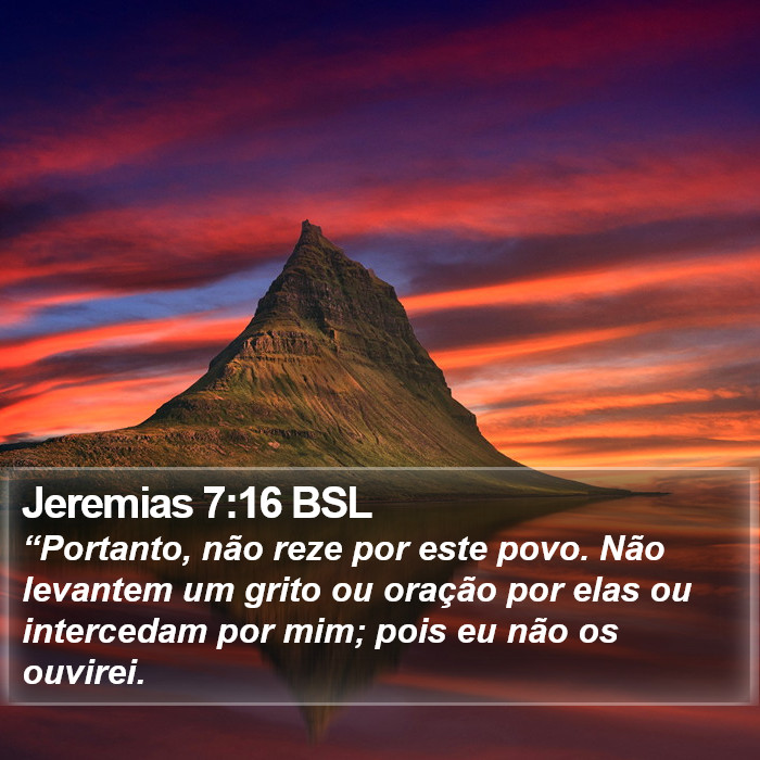 Jeremias 7:16 BSL Bible Study