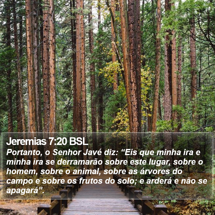 Jeremias 7:20 BSL Bible Study