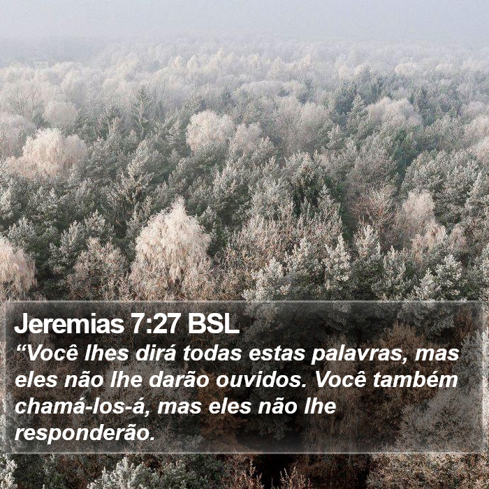 Jeremias 7:27 BSL Bible Study