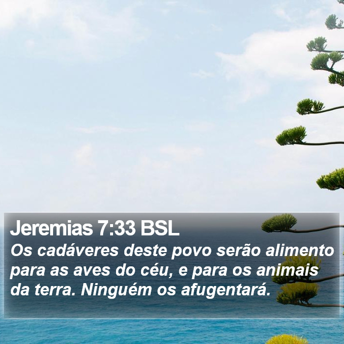 Jeremias 7:33 BSL Bible Study