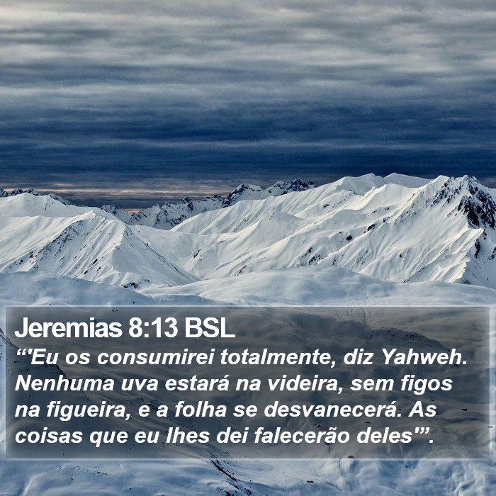 Jeremias 8:13 BSL Bible Study