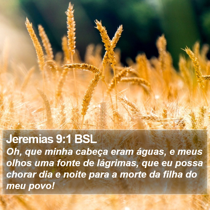 Jeremias 9:1 BSL Bible Study