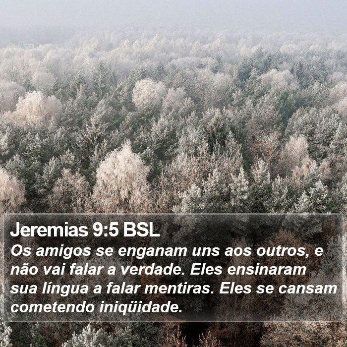 Jeremias 9:5 BSL Bible Study