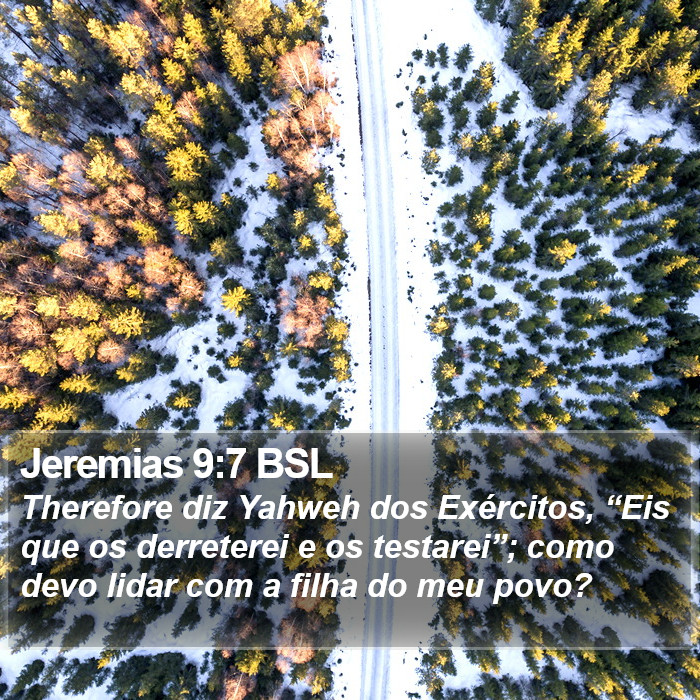 Jeremias 9:7 BSL Bible Study