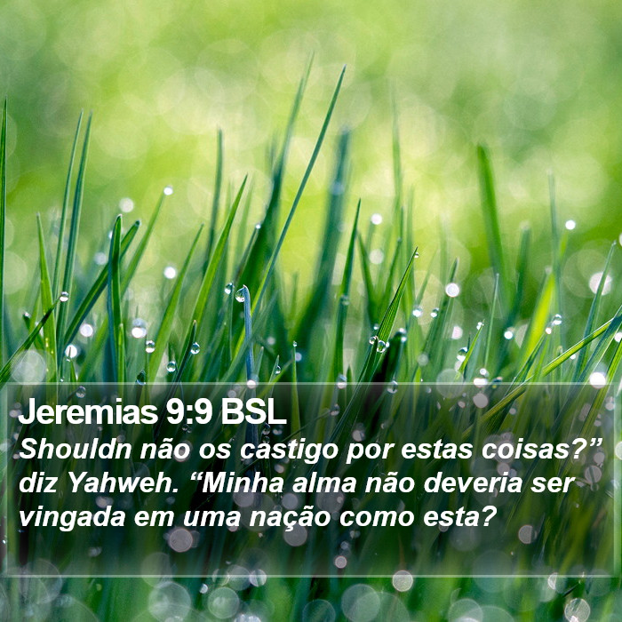 Jeremias 9:9 BSL Bible Study