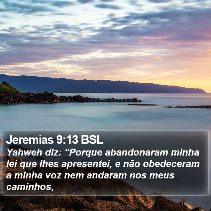 Jeremias 9:13 BSL Bible Study