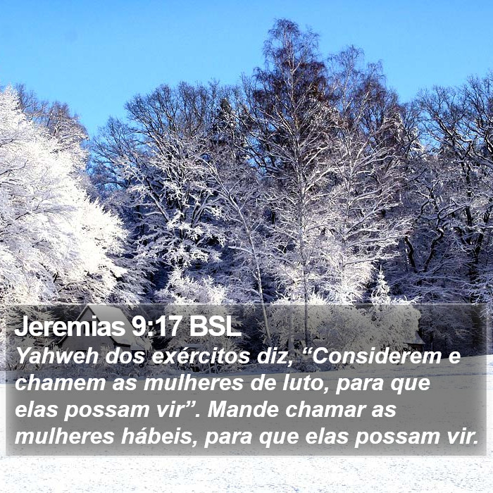 Jeremias 9:17 BSL Bible Study