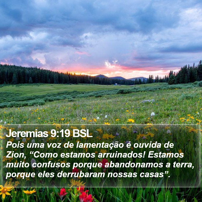 Jeremias 9:19 BSL Bible Study