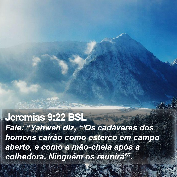 Jeremias 9:22 BSL Bible Study