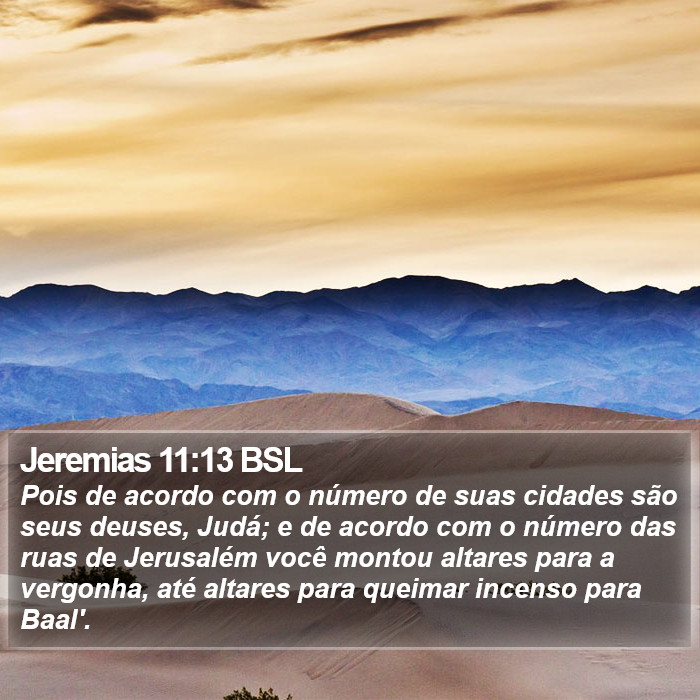 Jeremias 11:13 BSL Bible Study