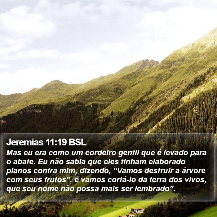 Jeremias 11:19 BSL Bible Study