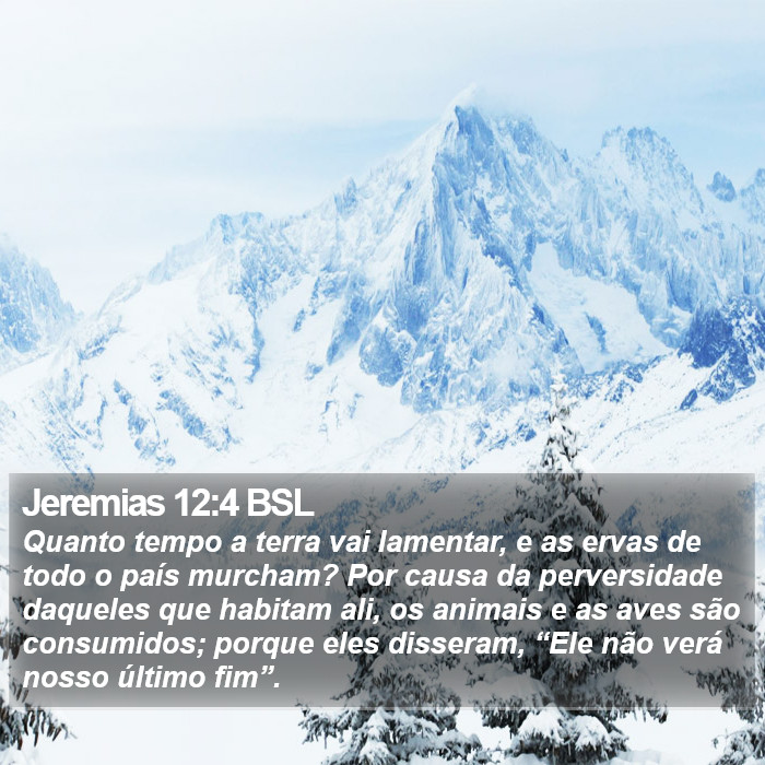 Jeremias 12:4 BSL Bible Study