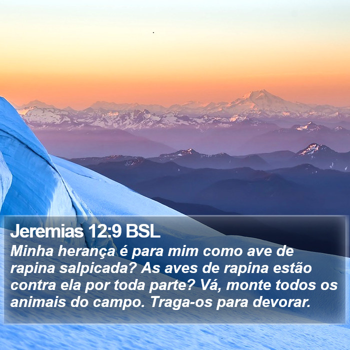Jeremias 12:9 BSL Bible Study