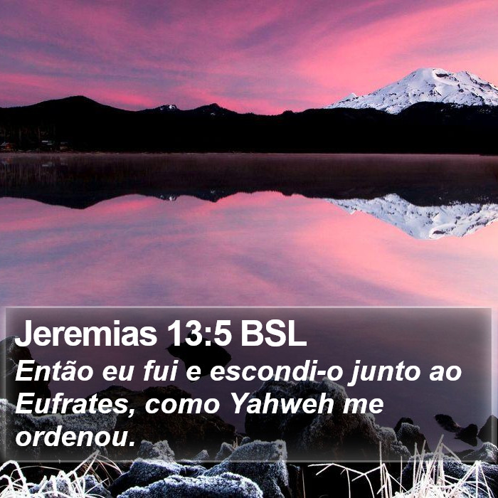 Jeremias 13:5 BSL Bible Study