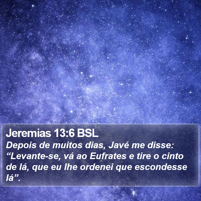 Jeremias 13:6 BSL Bible Study