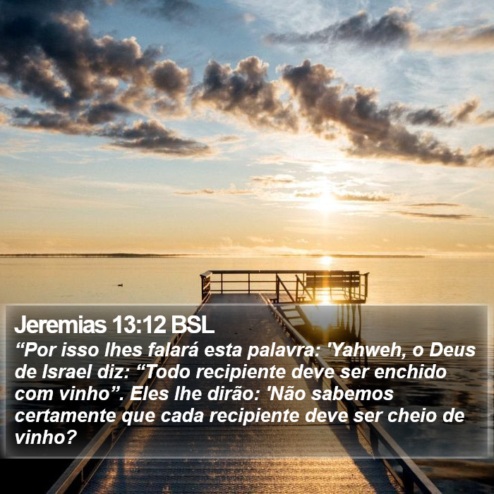 Jeremias 13:12 BSL Bible Study
