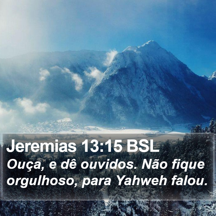 Jeremias 13:15 BSL Bible Study