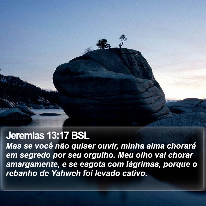 Jeremias 13:17 BSL Bible Study