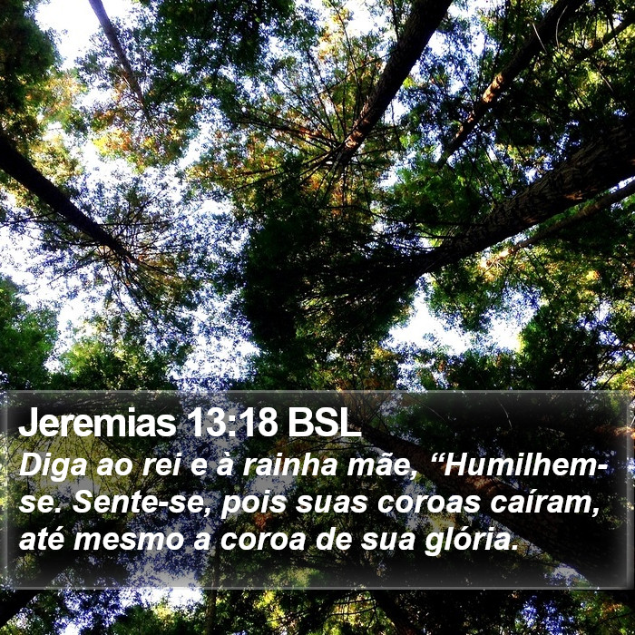 Jeremias 13:18 BSL Bible Study