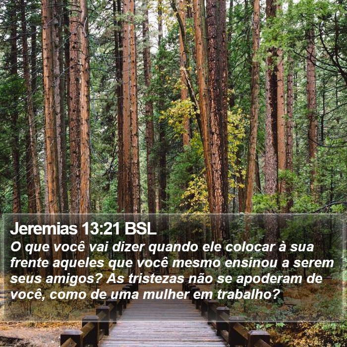Jeremias 13:21 BSL Bible Study