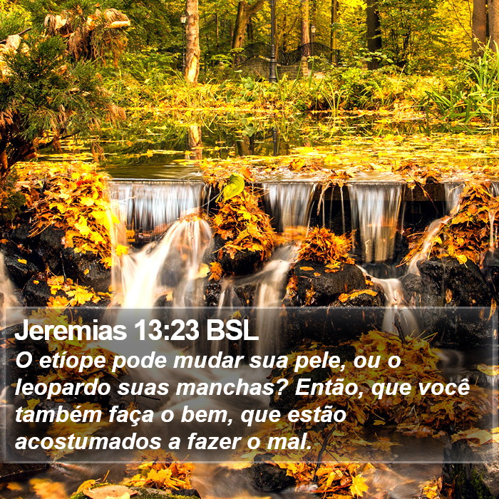 Jeremias 13:23 BSL Bible Study