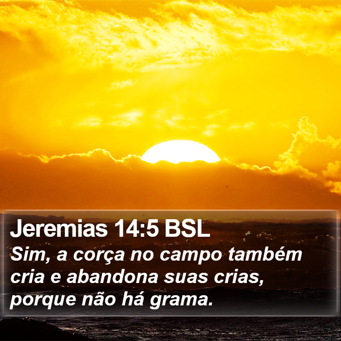 Jeremias 14:5 BSL Bible Study