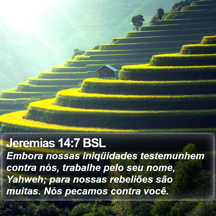 Jeremias 14:7 BSL Bible Study