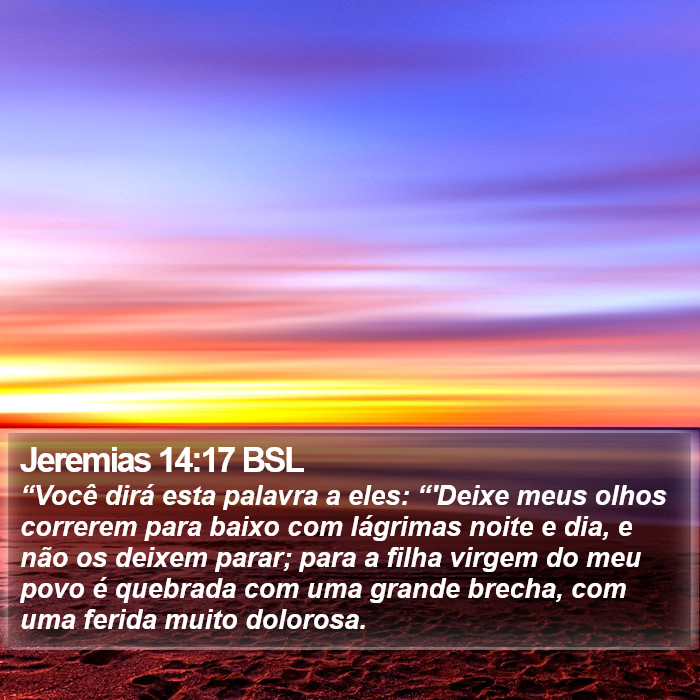 Jeremias 14:17 BSL Bible Study