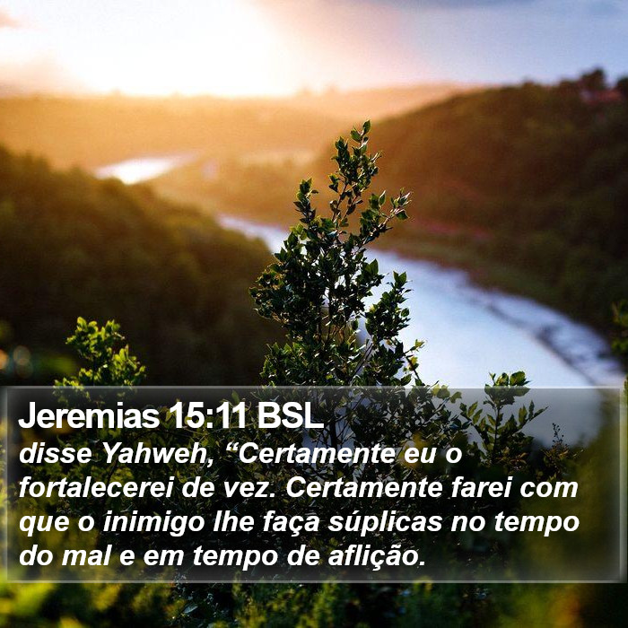 Jeremias 15:11 BSL Bible Study