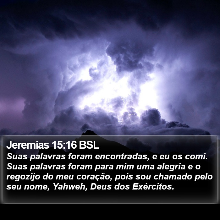 Jeremias 15:16 BSL Bible Study