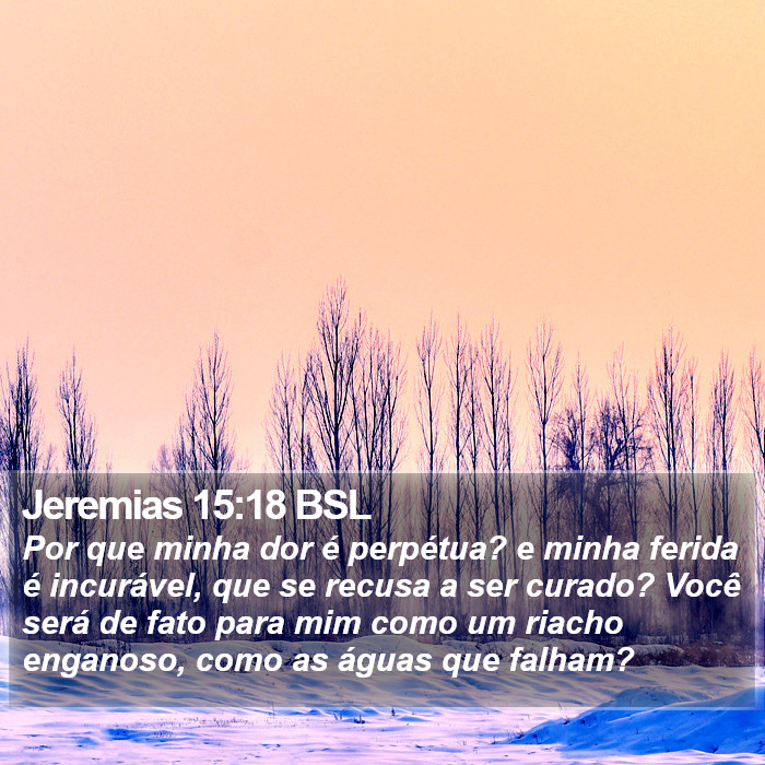 Jeremias 15:18 BSL Bible Study