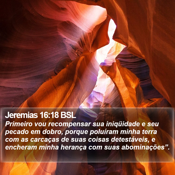 Jeremias 16:18 BSL Bible Study