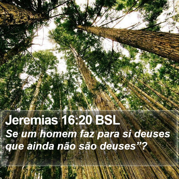 Jeremias 16:20 BSL Bible Study
