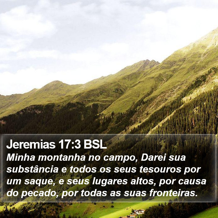 Jeremias 17:3 BSL Bible Study