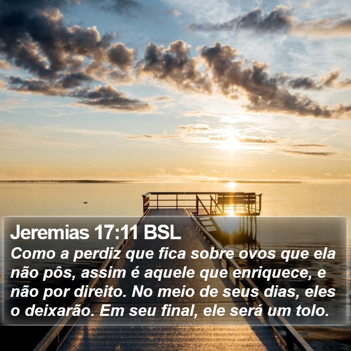 Jeremias 17:11 BSL Bible Study