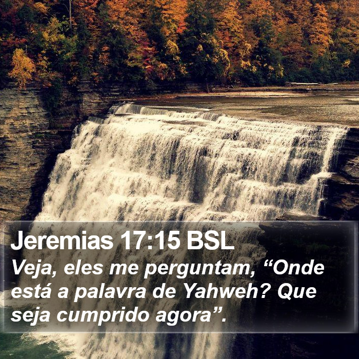 Jeremias 17:15 BSL Bible Study