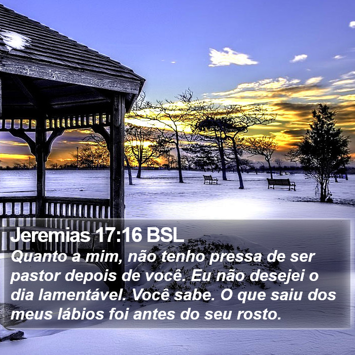 Jeremias 17:16 BSL Bible Study