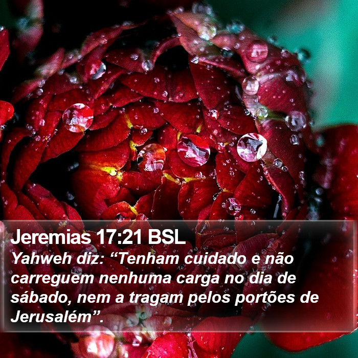 Jeremias 17:21 BSL Bible Study