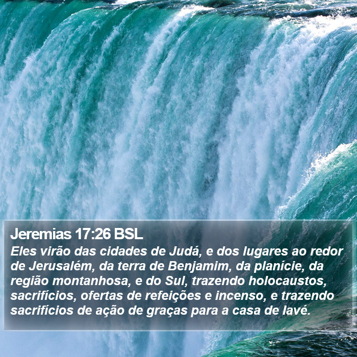 Jeremias 17:26 BSL Bible Study