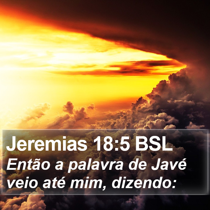 Jeremias 18:5 BSL Bible Study