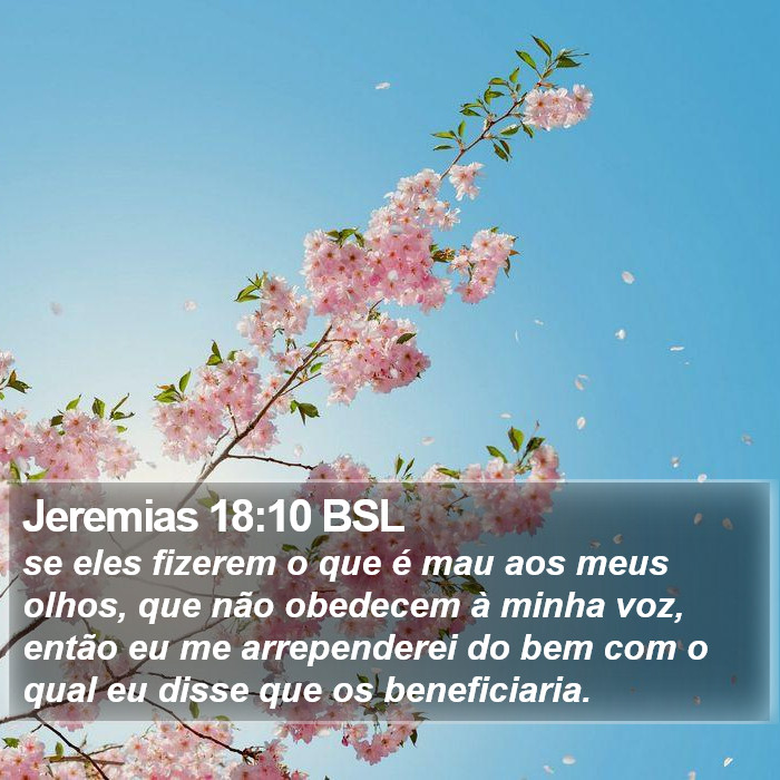 Jeremias 18:10 BSL Bible Study