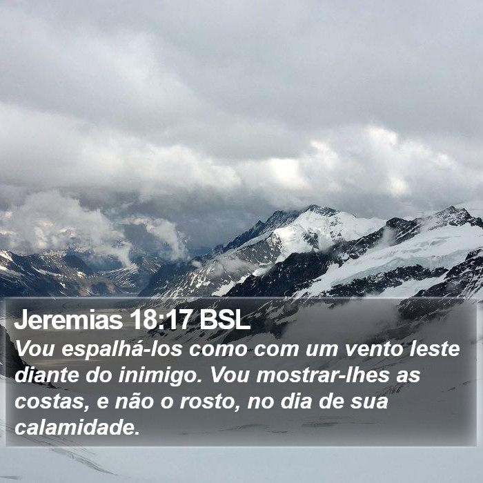 Jeremias 18:17 BSL Bible Study
