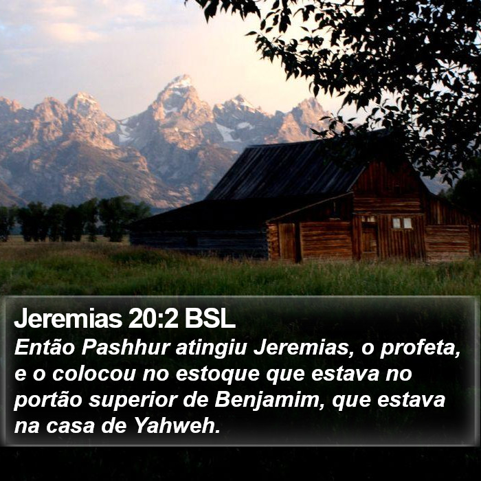 Jeremias 20:2 BSL Bible Study