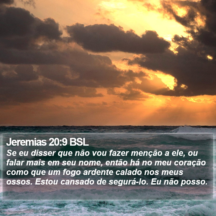 Jeremias 20:9 BSL Bible Study