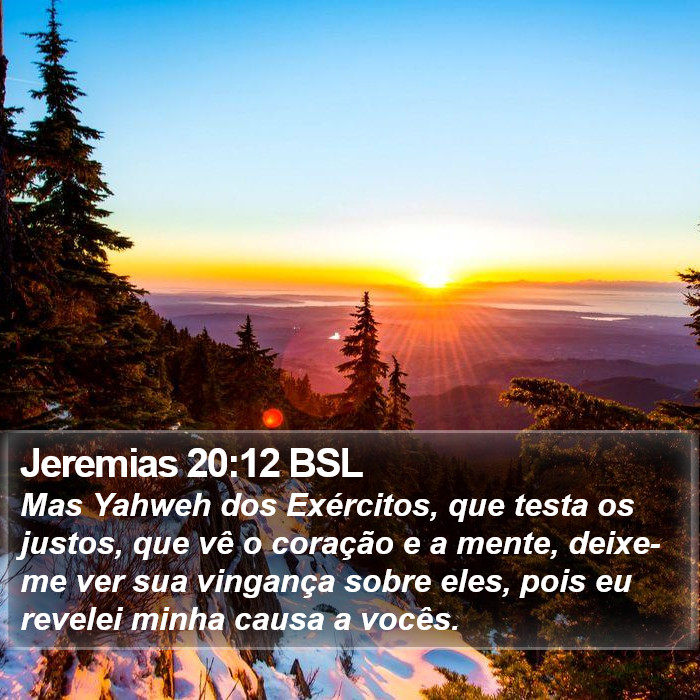 Jeremias 20:12 BSL Bible Study