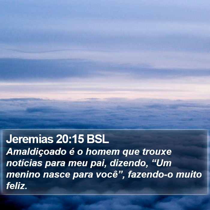 Jeremias 20:15 BSL Bible Study